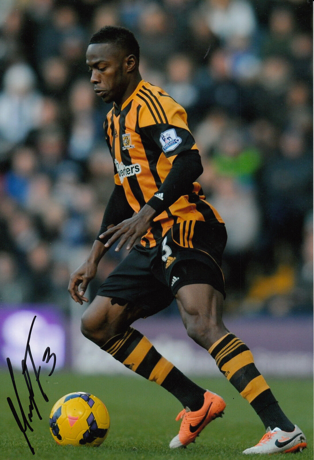 Hull City Hand Signed Maynor Figueroa 12x8 Photo Poster painting 4.