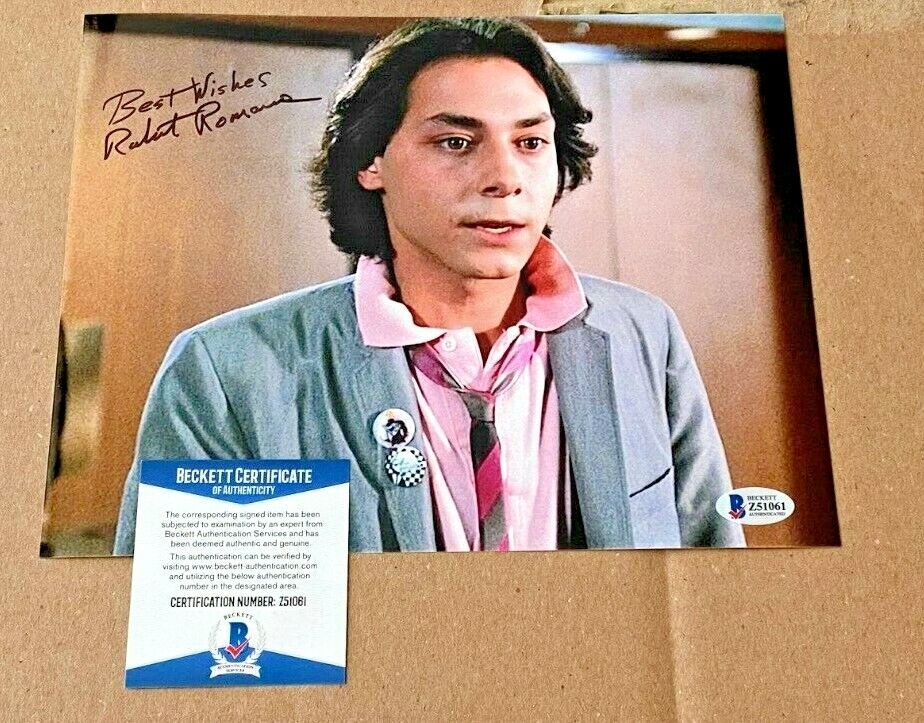 ROBERT ROMANUS SIGNED FAST TIMES AT RIDGEMONT HIGH 8X10 Photo Poster painting BECKETT BAS #3