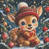 Diamond Painting -DIY Round Drill Christmas Reindeer(40x40cm)