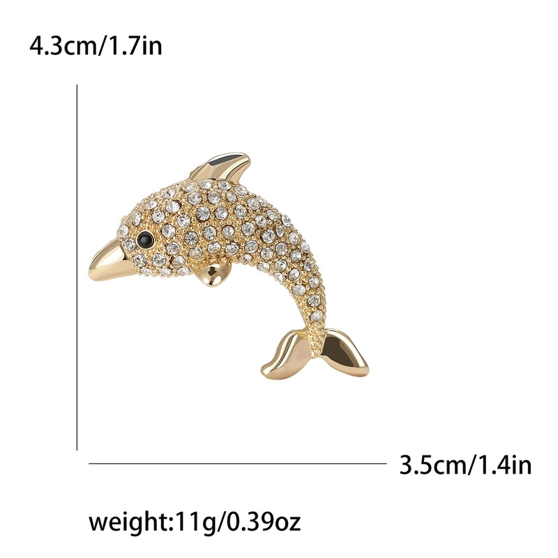 Lady Pin Dolphin Alloy Women’s Brooches