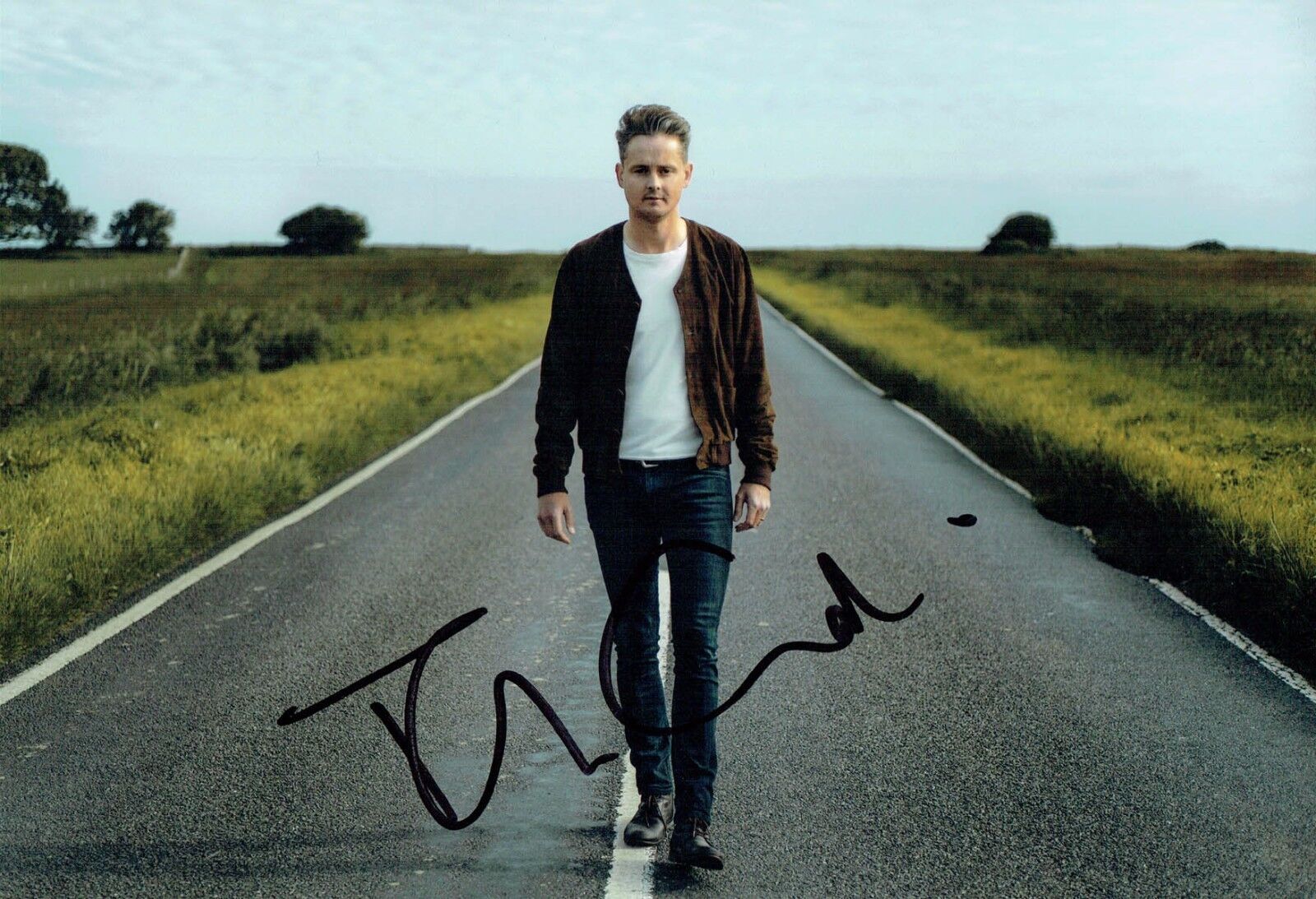 Tom CHAPLIN Signed Autograph 12x8 Photo Poster painting 2 Keane Lead Singer Guitarist AFTAL COA