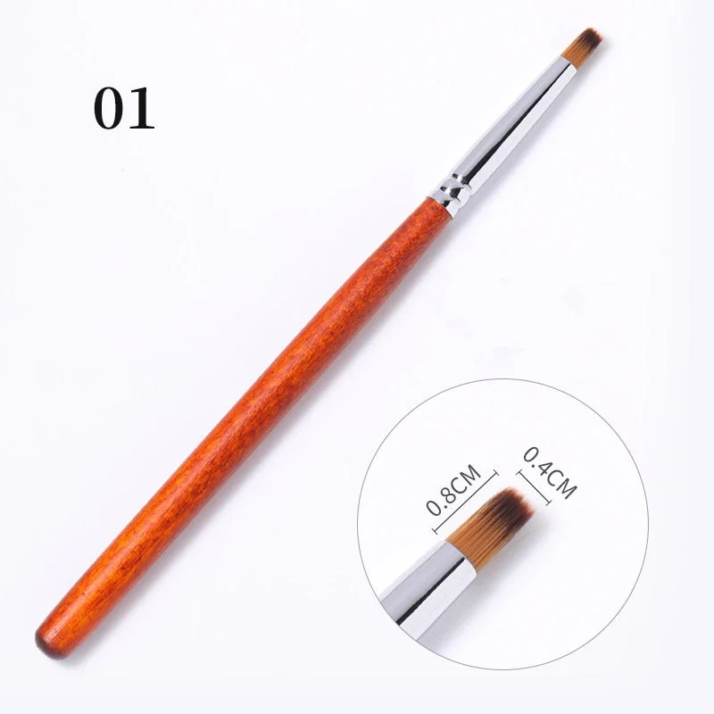 Liner Nail Art Acrylic Liquid Powder Carving UV Gel Extension extension Painting Brush Lines Liner Drawing Pen Manicuring Tools