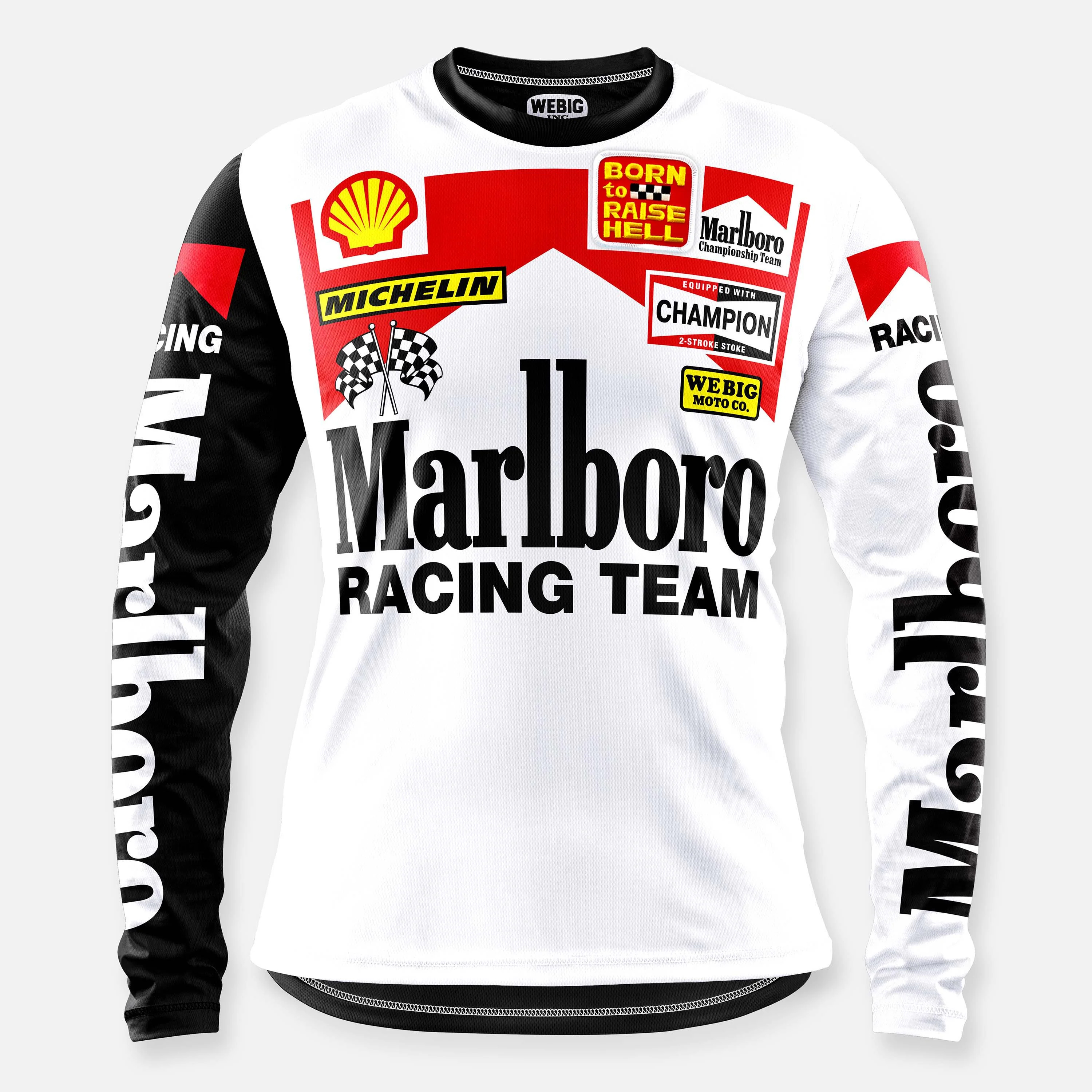 FORMULA 1 RACING JERSEY WHITE-BLACK / TECHWEAR CLUB / Techwear