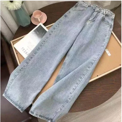 Txplogictic costumes for women hot Jeans Y2K Dark Blue  High Waist Streetwear 90S Baggy Jeans Women Pants Straight wide leg jeans