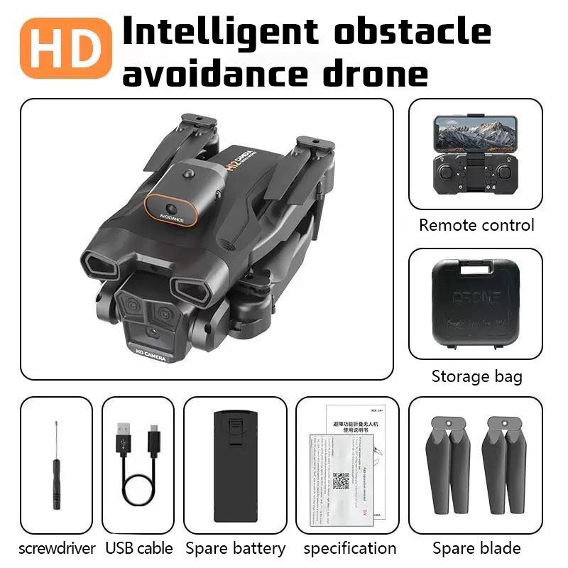 High fly triple-lens camera 4K drone