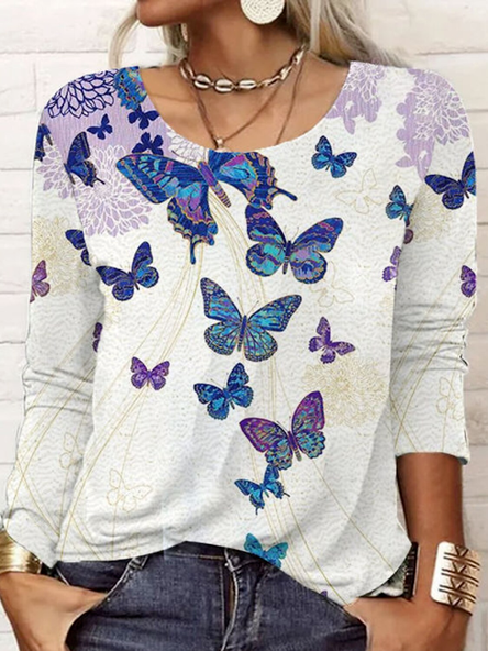 Butterfly Casual T-Shirt