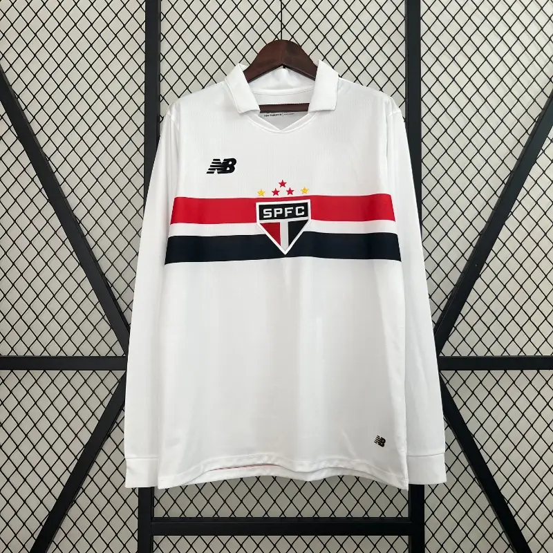 24/25 Sao Paulo Long Sleeve Soccer Jersey Home