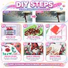 Blue Butterfly Ballerina Special Shaped 5D DIY Partial Drill Diamond Painting Kits 30x30cm Diamond Art Kit for Adults Home Decor