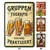 (Multi Style) Qui boit de la bi&egrave;re - Panneaux en &eacute;tain m&eacute;tallique(20*30cm) - Bi&egrave;re