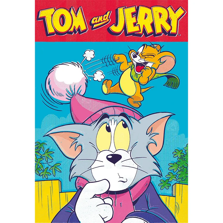 Cartoon Tom and Jerry 40*50CM(Canvas) Full Round Drill Diamond Painting gbfke