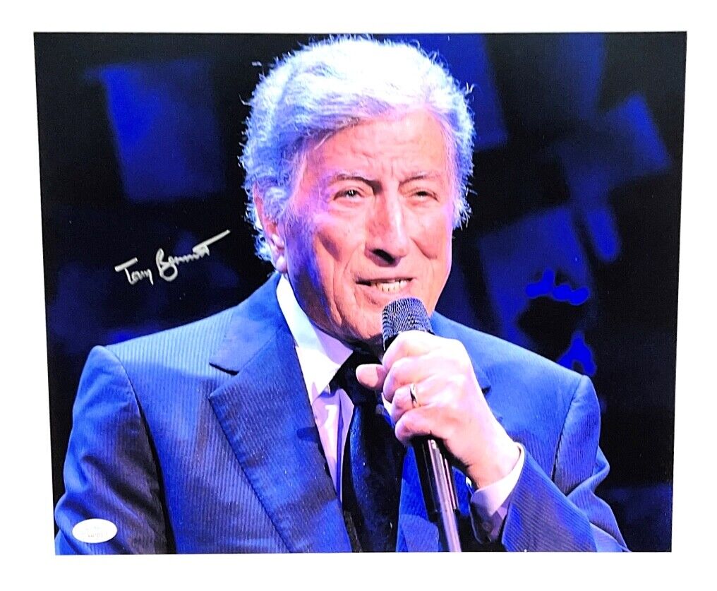 TONY BENNETT HAND SIGNED AUTOGRAPHED 11X14 MUSIC Photo Poster painting WITH JSA COA 2 VERY RARE