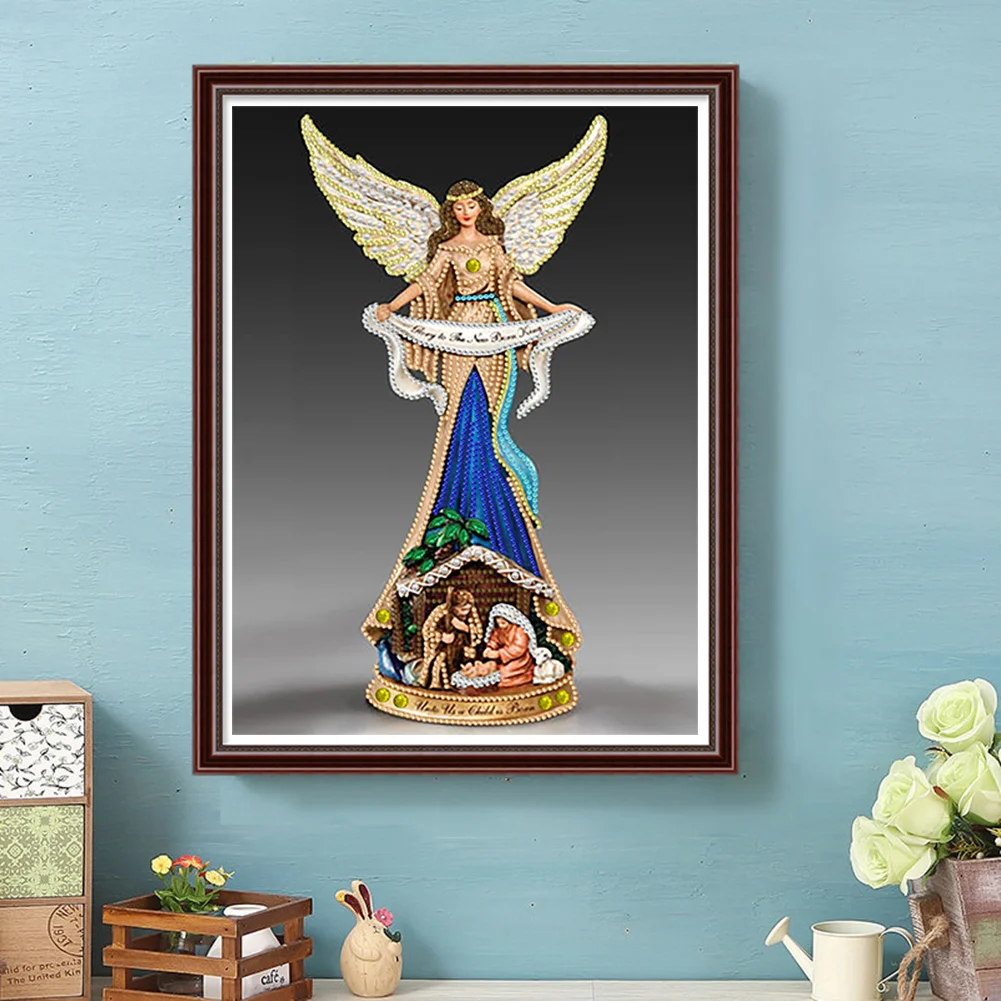 Diamond Painting - Partial Special Shaped Drill - Elegant Lady(30*40cm)