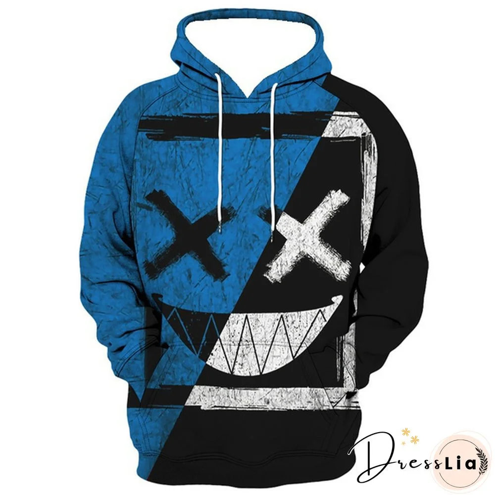 Men's Fun Printed Hoodie Street Hip-Hop Longsleeve Casual Fashion Hoodie Sutumn Men Warm Clothes