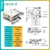 Precision micro-adjustment XY axis displacement platform, stainless steel LBX/LBY-40/50/60/70/80/100 manual slide