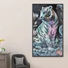 (40*70cm)Tiger - Round Partial AB Drill Diamond Painting