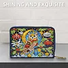 (US Local)DIY Diamond Art Diamond Dot Card Pack 5D Diamond Painting Coin Pouch Gift (Owl)