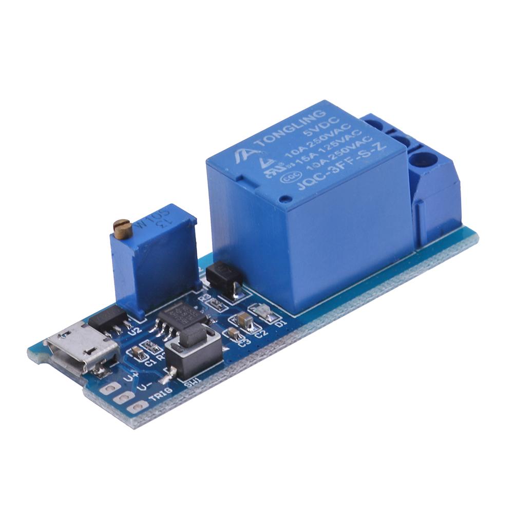 

5V-30V Micro USB Power Delay Relay Timer Control Module Trigger Switch, 501 Original
