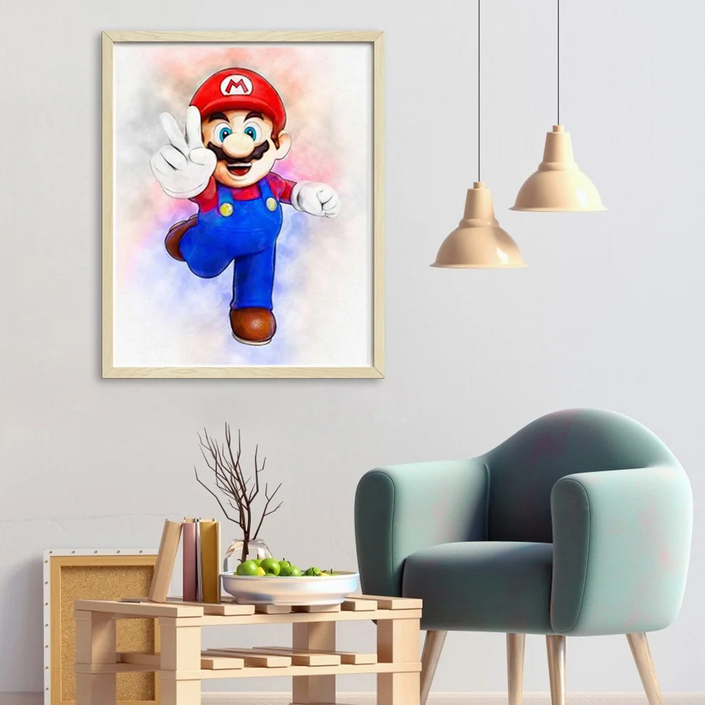 Mario - Full Round - Diamond Painting(30*50cm)