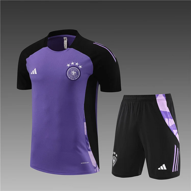 2024-25 Germany purple short-sleeved training uniform