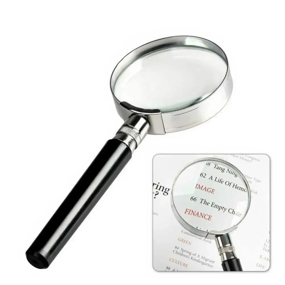 Likron Watches Classic Optical Glass Handheld Magnifier for Reading