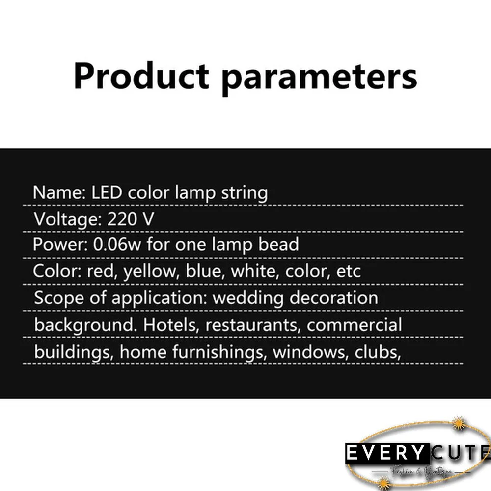 Outdoor 10M/20M 9 Colors Wedding New Year LED Christmas Decoration Outdoor Fairy String Light