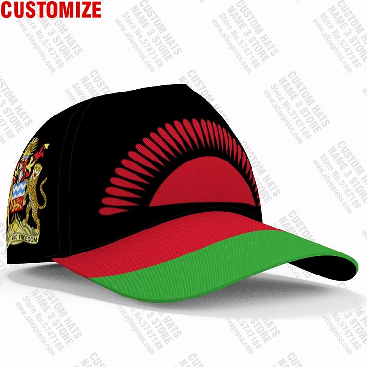 Malawi Baseball Caps3d Custom Made Name Team Logo Mw Hat Mwi Country Fishing Travel Malawian Nation Republic Flag Headgear