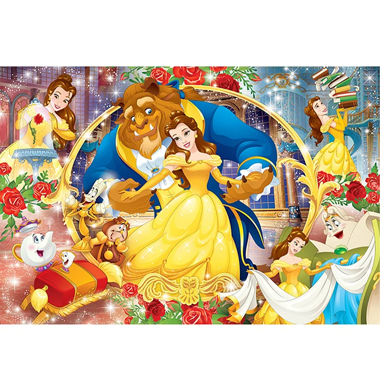 Disney Character Combination 11CT Stamped Cross Stitch 60*40CM