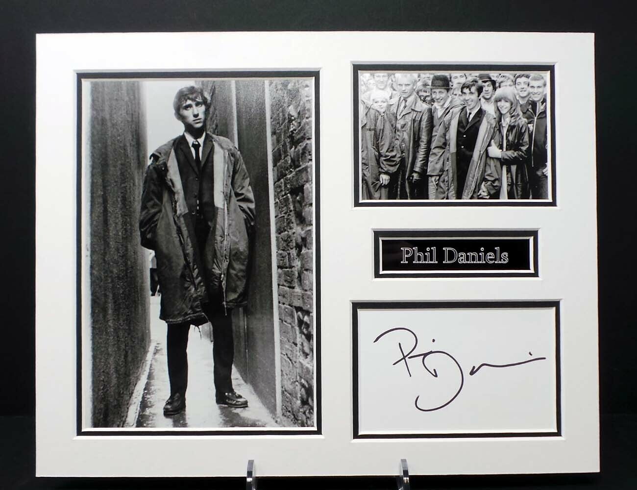 Phil DANIELS Quadrophenia Jimmy Signed Mounted 14x11 Photo Poster painting Display AFTAL RD COA