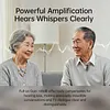 BT 5.4 Lapel-Clip Neckband Earbuds Rechargeable Sound Amplifiers Headphones Lightweigth Hearing Aids Earphones for Sport/Cycling/Travel/Live Streaming/Sleep