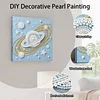 (25x25cm)DIY Pearl Painting Framed Handmade Pearl Material Art Kit Living Room Decor