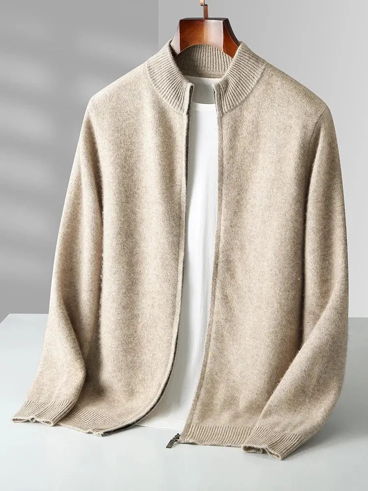 Men's Florenzo Merino Wool Zip-Up Cardigan &ndash; Everyday Layering &ndash; view 2