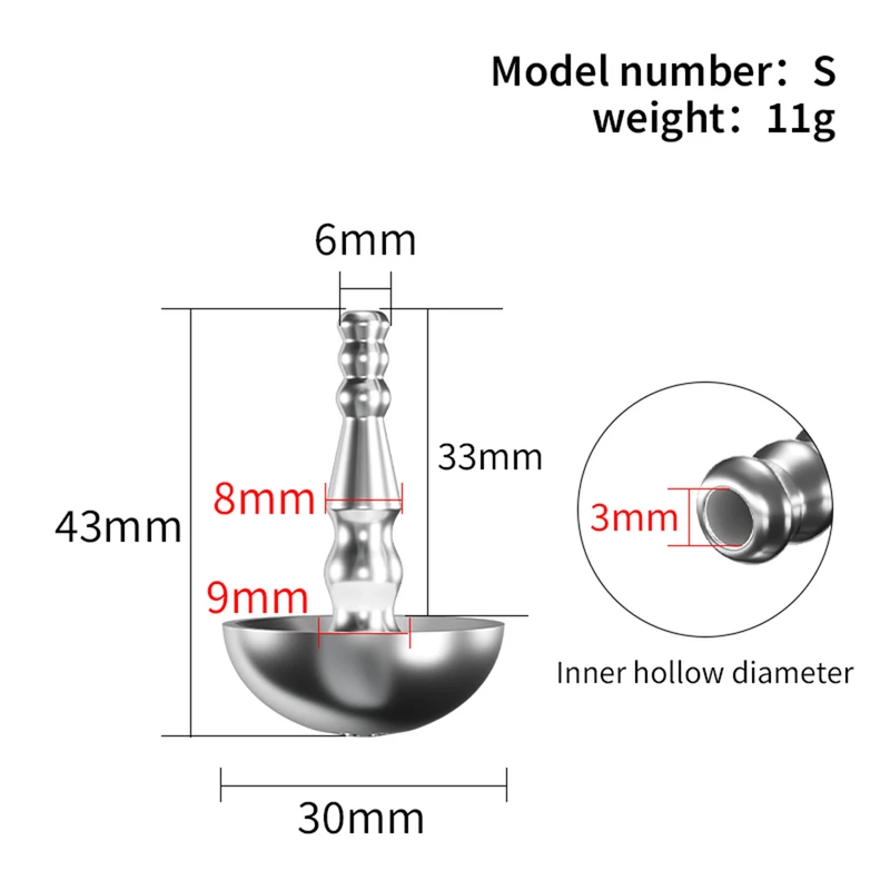Stainless Steel Hollow Urethral Plug 