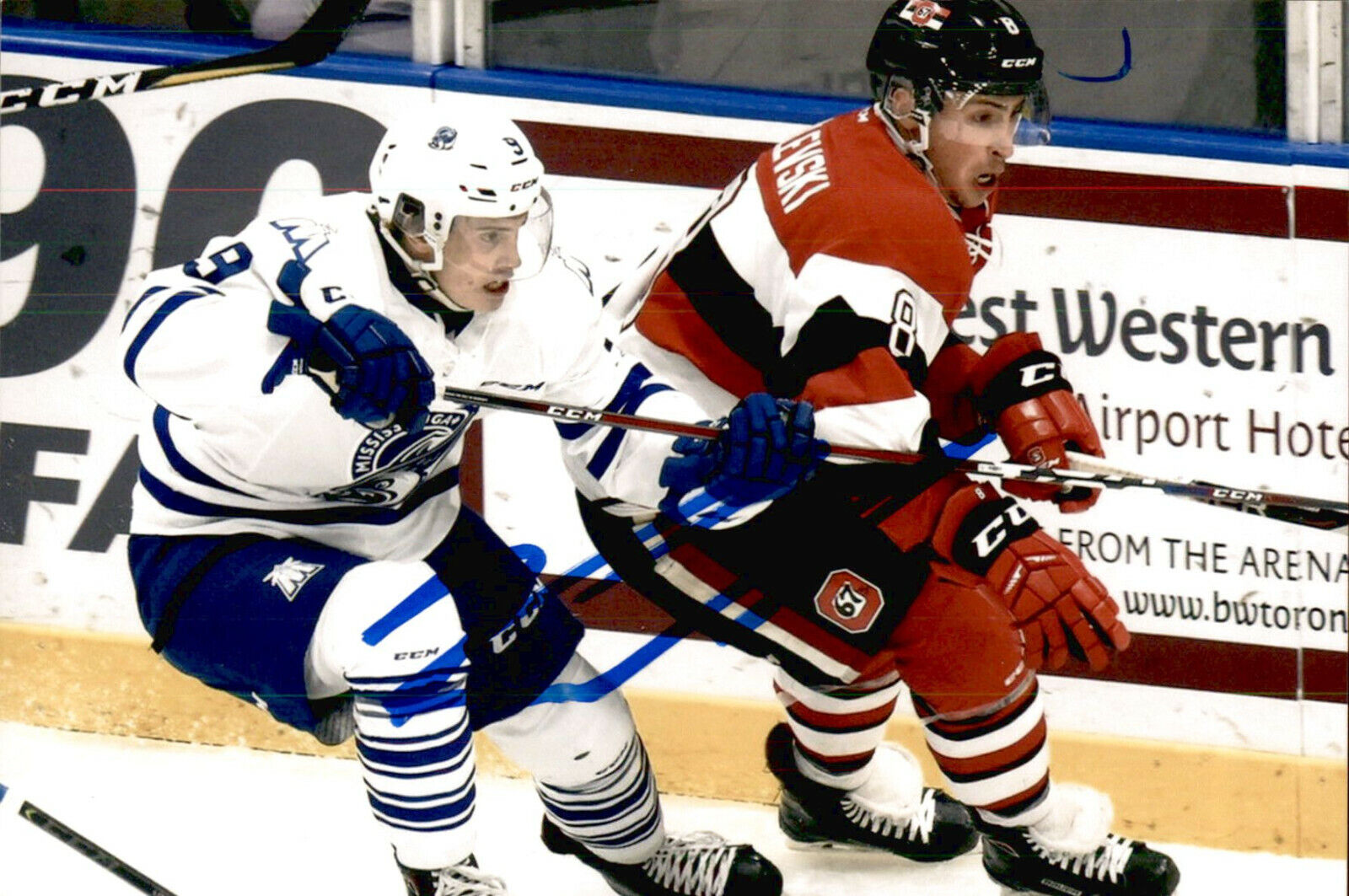 Keean Washkurak SIGNED auto 4x6 Photo Poster painting MISSISSAUGA STEELHEADS / ST LOUIS BLUES