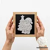 12Pcs DIY Pearl Painting Santa Claus for Home Wall Decor(15x15cm)