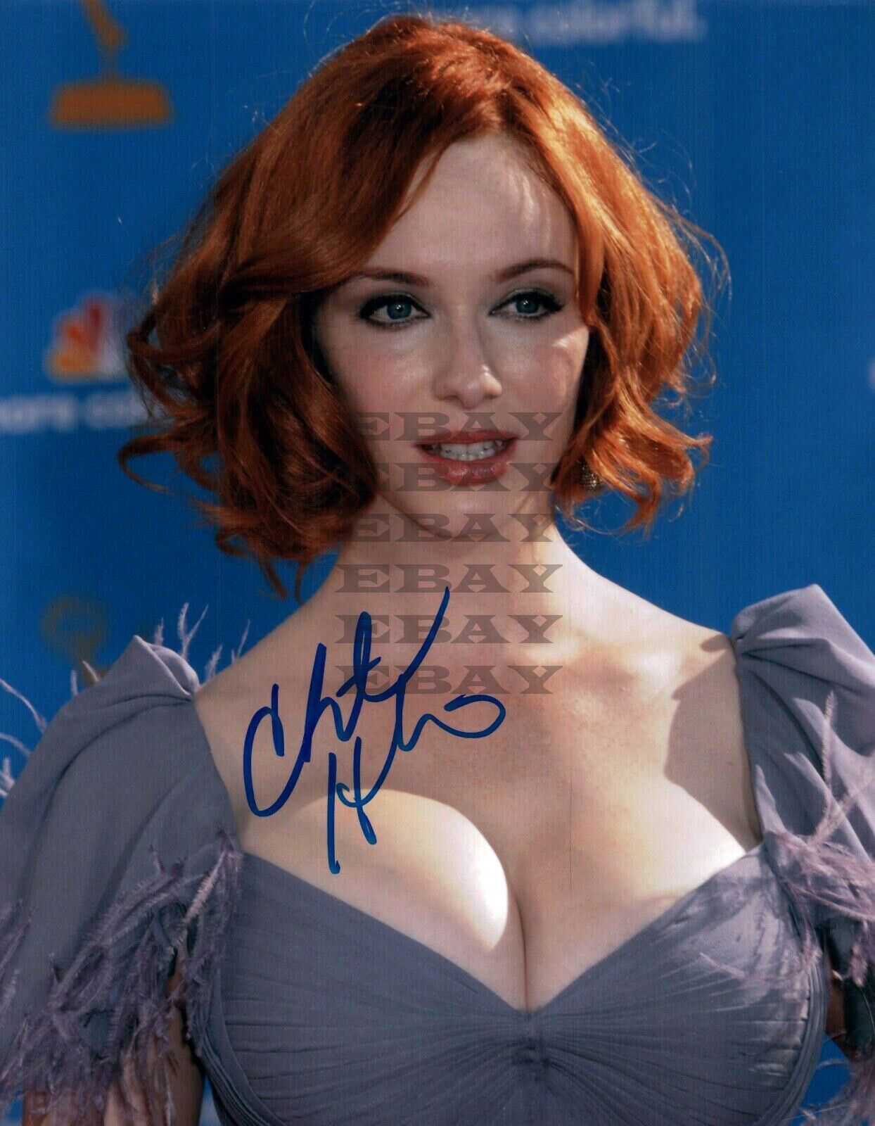 Christina Hendricks Actress Model Autographed Signed 8x10 Photo Poster painting Reprint