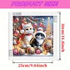 Christmas Cat - Diamond Painting - Partial Special Shaped Drill(Canvas|30*30cm)