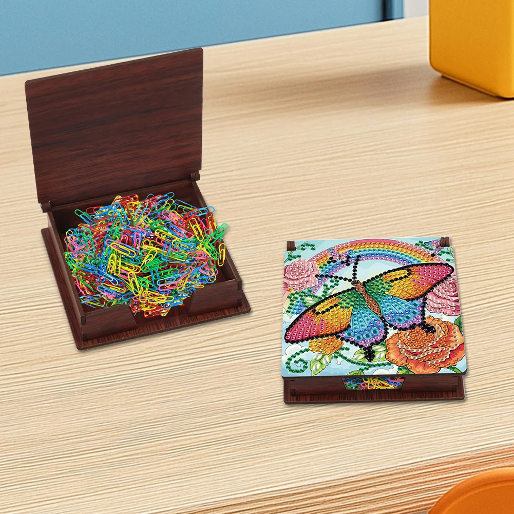 DIY Flower Butterfly Diamond Painting Note Box Paper 160 Sheets of Paper for DIY Art Craft