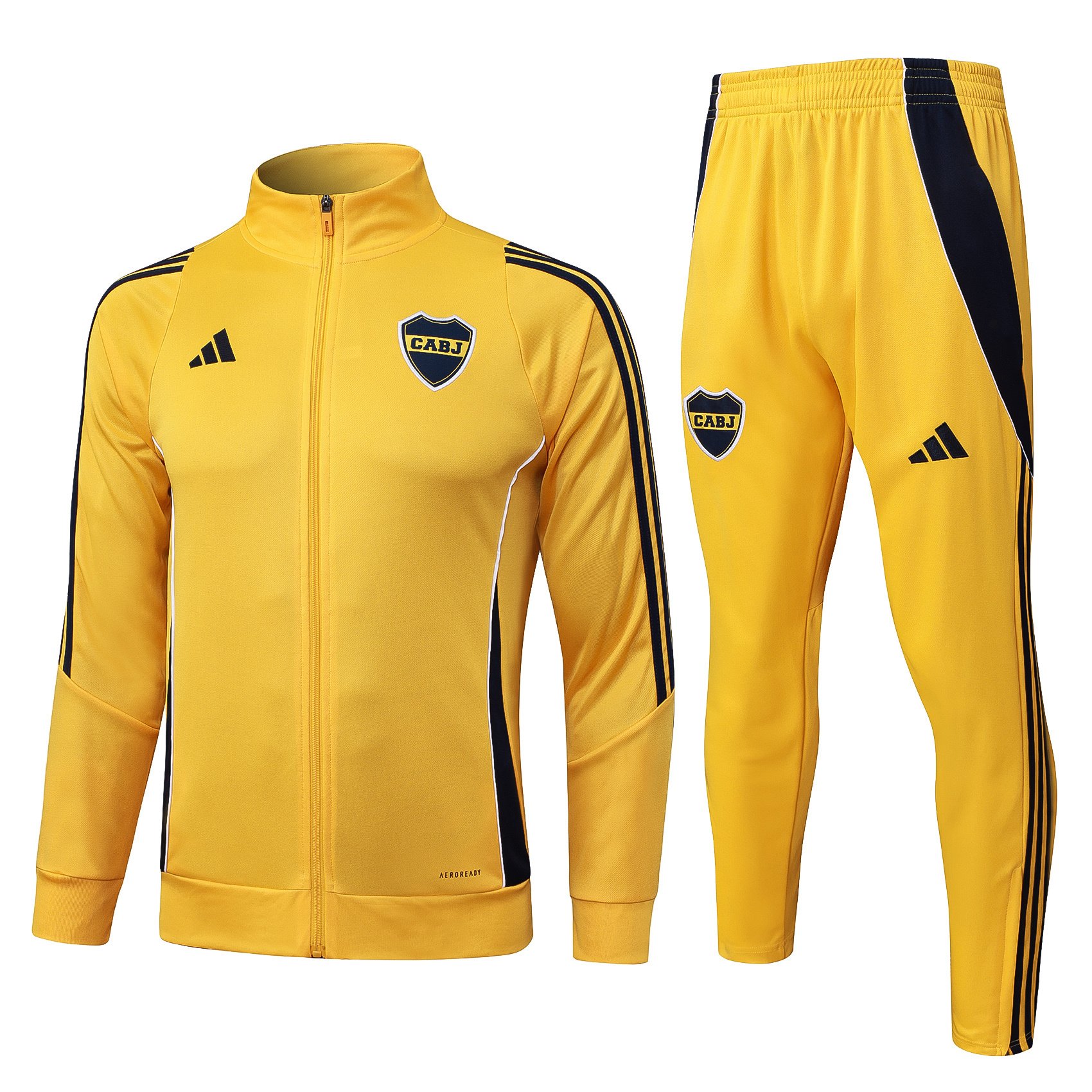 2025/2026 Boca Juniors Long Zipped Jacket Yellow Soccer Jersey