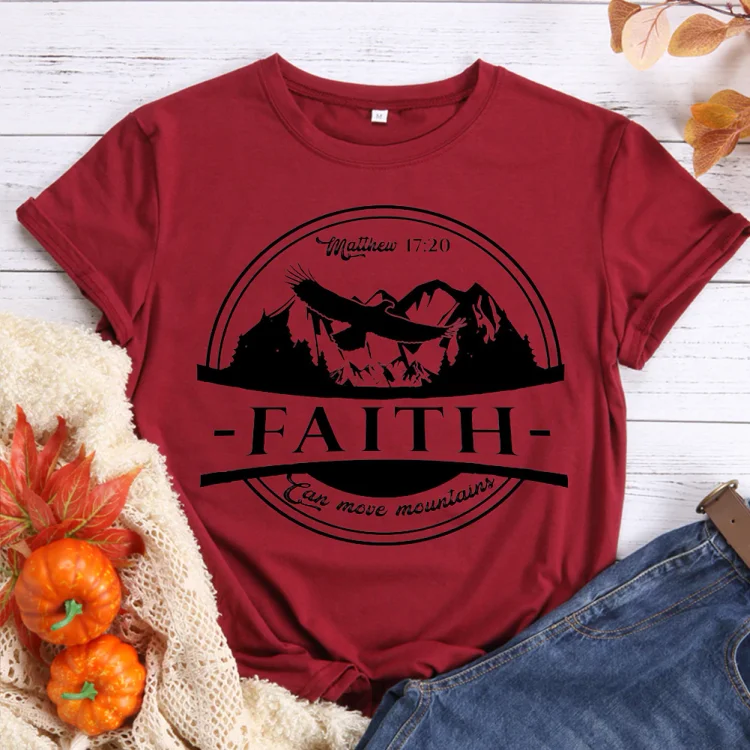 PSL-Faith can move mountain T-Shirt Tee -00828