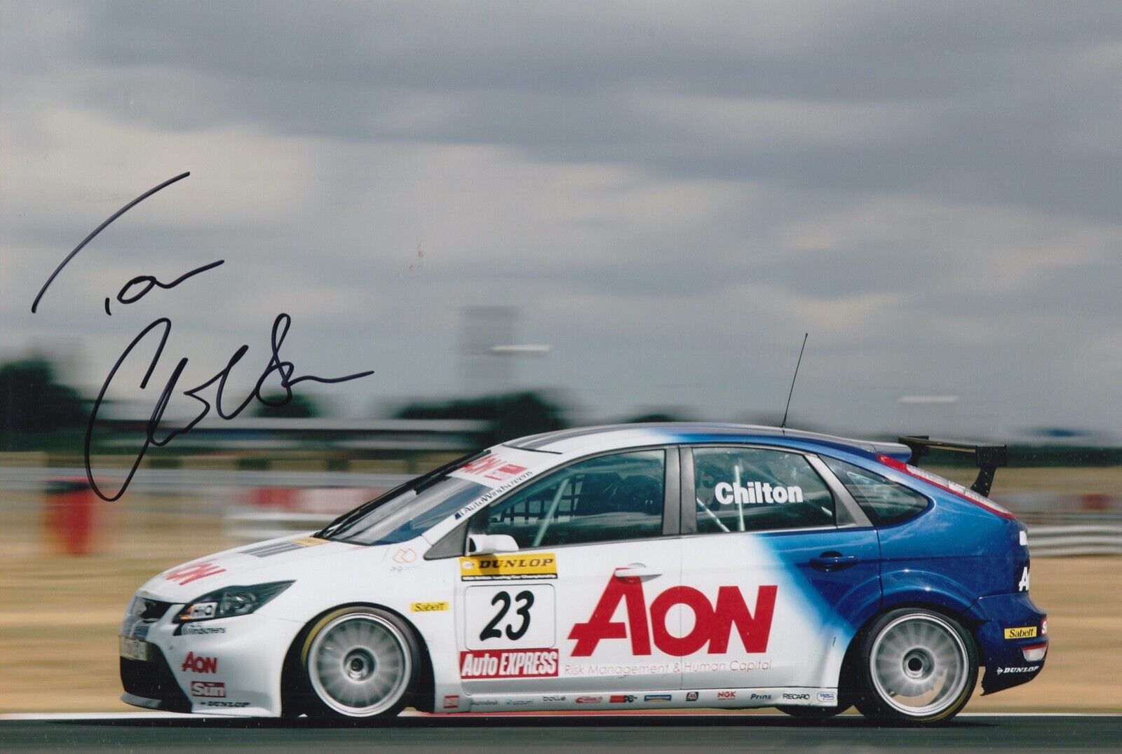 Tom Chilton Hand Signed 12x8 Photo Poster painting Touring Cars Autograph Ford