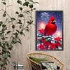 Diamond Painting-5D Full Round Drill Christmas Cardinals(60*40 cm)