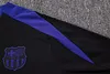 Joyfball 2025/2026 Barcelona Half-Pull Training Suit Black Football Shirt 1:1 Thai Quality