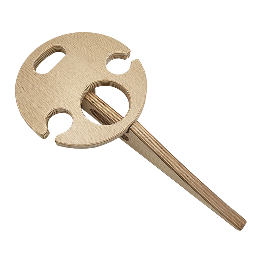 

Outdoor 1.8cm Folding Wine Table Beach Camp Glass Carrier Rack Wood Table, 501 Original