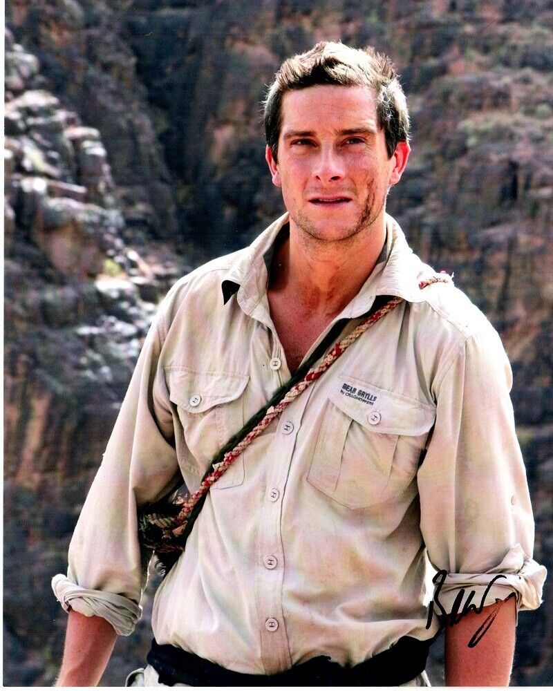 Bear Grylls Signed - Autographed Man vs. Wild Host 8x10 inch Photo Poster painting