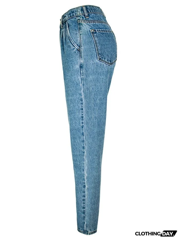Women's Casual Style Harem Fit Campus Denim Jeans