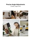 Phone Tripod Stand Compatible with iPhone 15/14/13/12 Series, Angle Adjustment & Strong Magnets & MagSafe Compatible MOVAS Invisible Selfie Stick Tripod