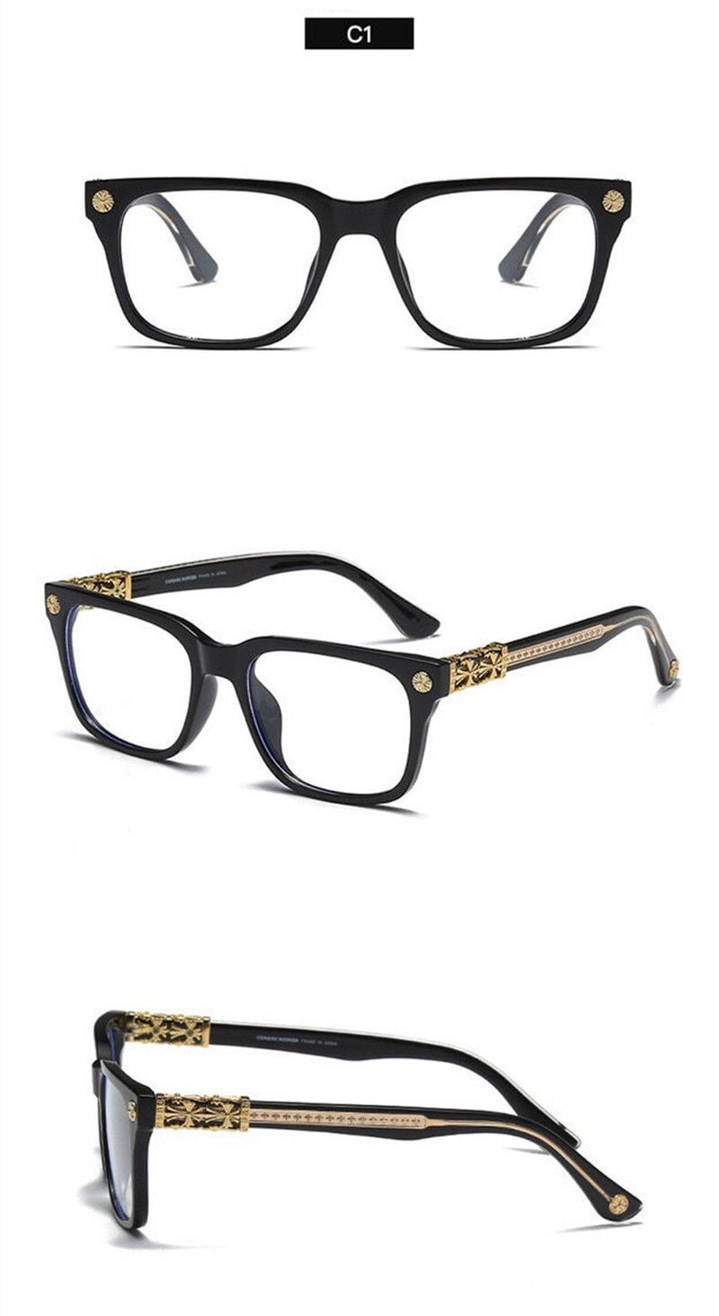 Chrome Hearts クロムハーツ 21年の新しい男性用および女性用メガネ アンチブルーライト 放射線防護 送料無料 代金引換