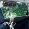 Solar Auto Air Vent Cooling System 3 Fans Car Exhaust Ventilation Fan (Black)