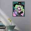 Diamond Painting-DIY Full Round Drill Girl with Green Hair(40x50cm)