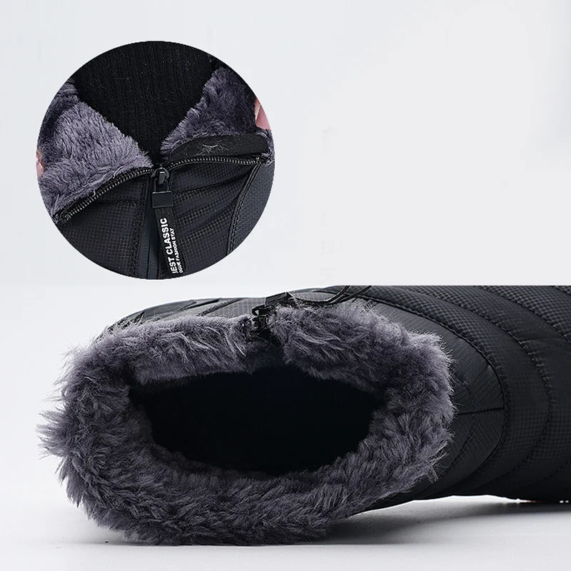 Fleece Waterproof Non-slip Outdoor Boots For Men And Women